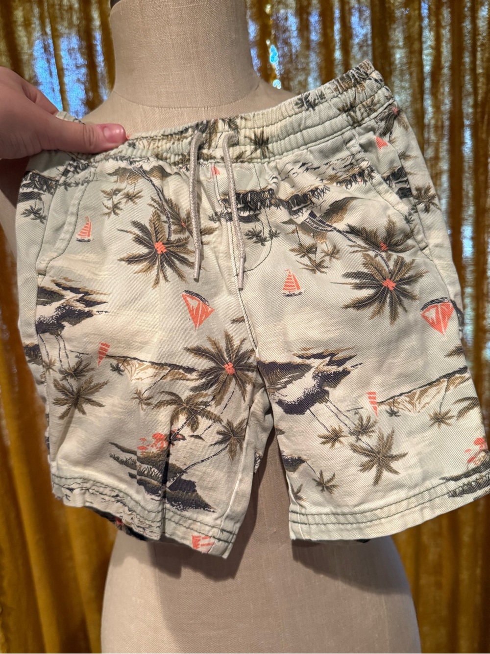 Old Navy Tropical Palm Print Shorts